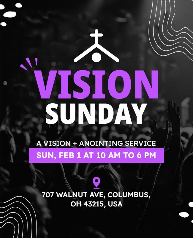 Church Vision Sunday Event Flyer Template