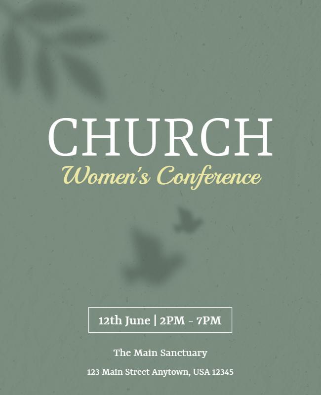 Church Womens Conference Event Flyer Template