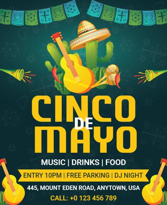 Cinco De Mayo Celebration Event Flyer Template