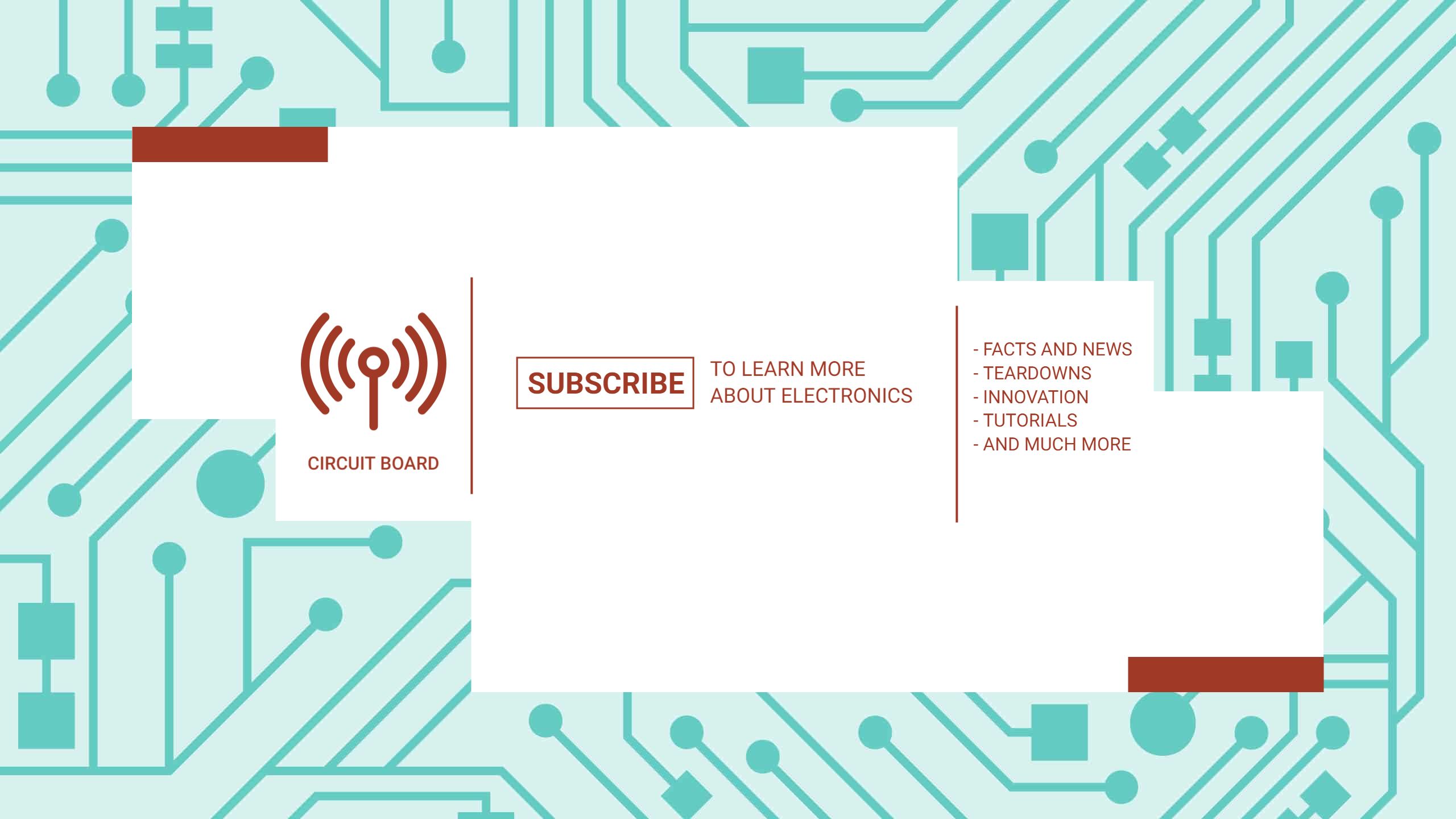 Circuit Board Design with Light Blue Background Advertising Banner Template