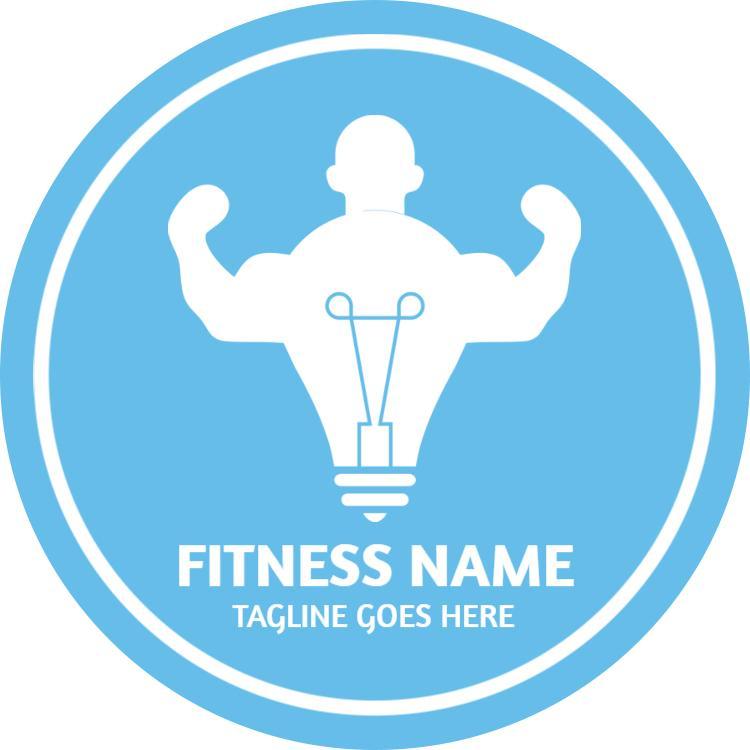 Circular Fitness Professional Personal Trainer Business Card Template