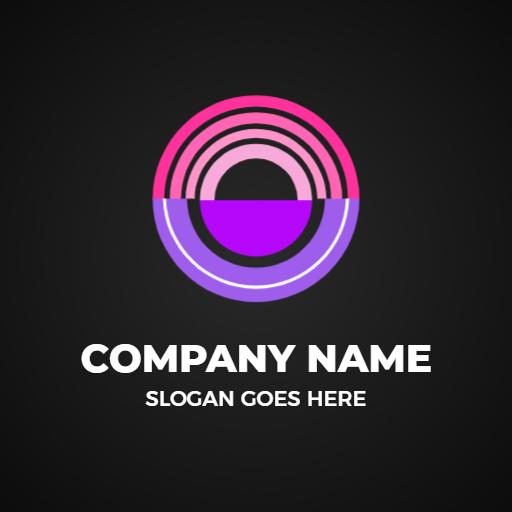 Circular Gradient Design Featuring Bold O Letter Logo Template