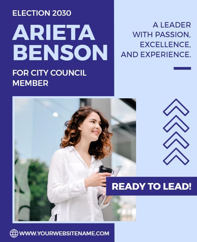 City Council Election Campaign Flyer Template