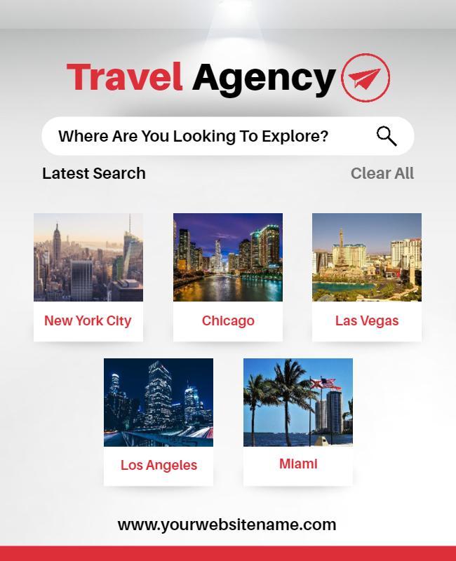 City Travel Destination Explorer Flyer Template