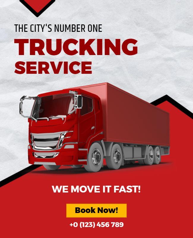 Citywide Trucking Service Promotion Flyer Template