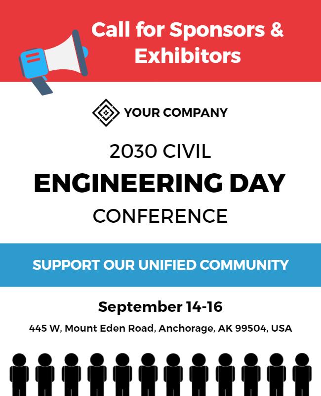 Civil Engineering Day Conference Flyer Template