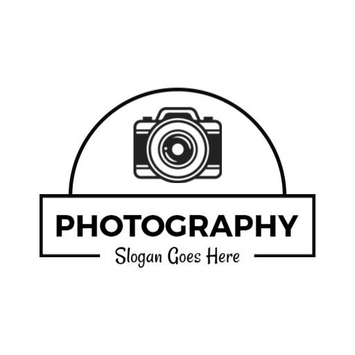 Classic Black and White Design for Photography Logo Template