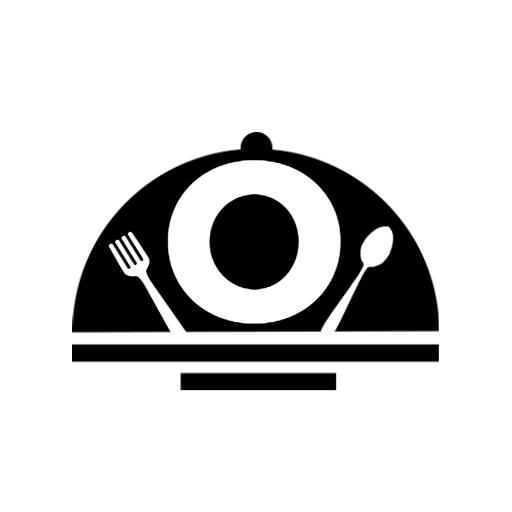 Classic Black and White Dining Experience Alphabet Logo Template
