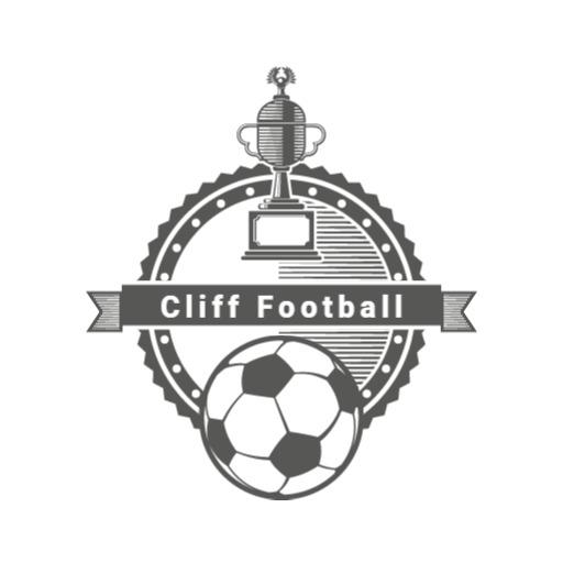 Classic Black and White Soccer Championship Emblem Logo Template