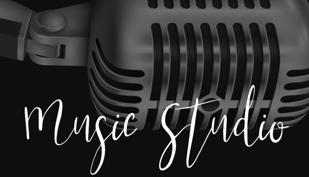 Classic Black Vintage Music Studio Business Card Template