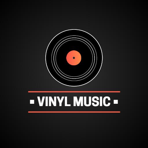 Classic Black Vinyl Record Celebrating Music Culture Logo Template