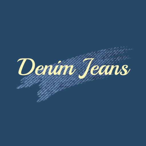 Classic Blue Denim with Stylish Typography for Jeans Logo Template