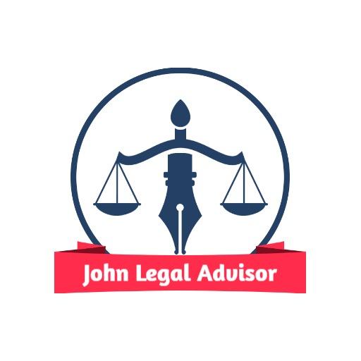 Classic Blue Justice Scales Representing Law Firm Logo Template