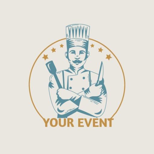 Classic Chef Illustration for Culinary Event Logo Template