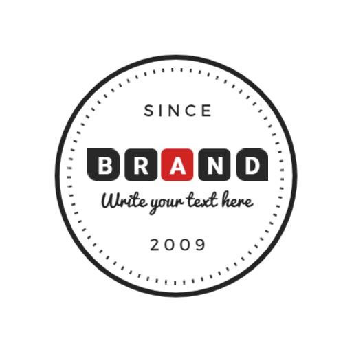 Classic Circular Logo Design for Brand Identity Since 2009 Logo Template
