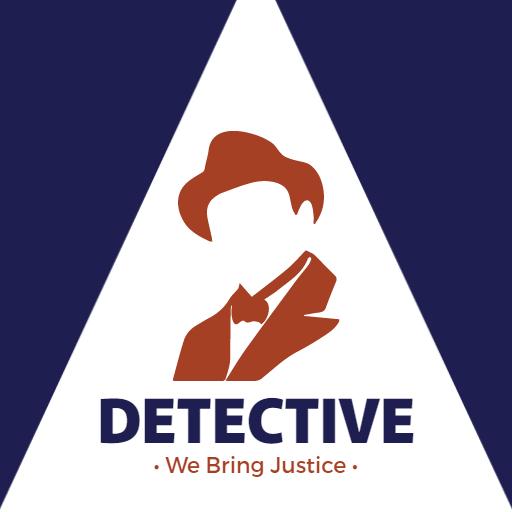 Classic Detective Themed Logo Representing Justice and Mystery Logo Template
