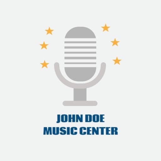 Classic Microphone Design Celebrating Music Center Vibes Logo Template
