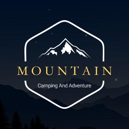 Classic Mountain Adventure Theme with Vintage Camping Logo Template