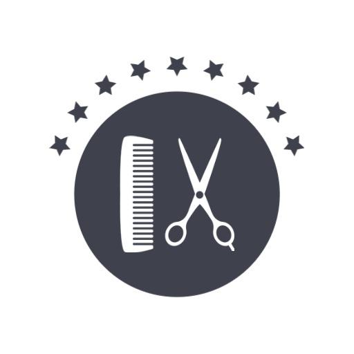 Classic Scissors and Comb Design for a Barber Shop Logo Template