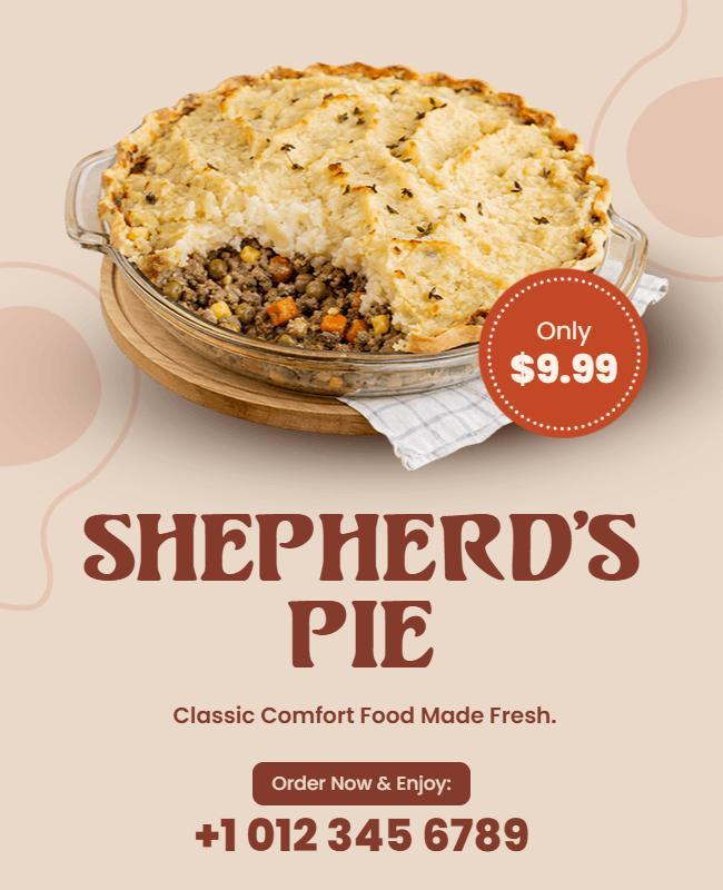 Classic Shepherd's Pie Special Offer Poster Template
