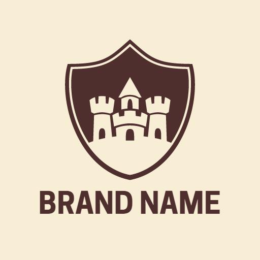 Classic Shield Design with Historic Castle Elements Logo Template