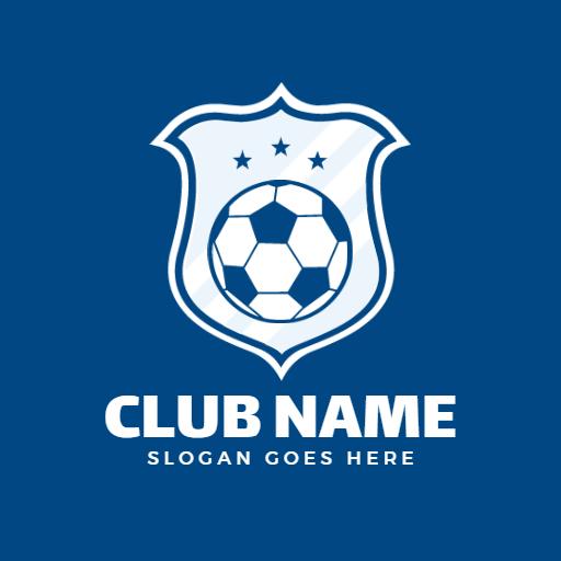 Classic Shield Featuring a Soccer Ball and Team Spirit Logo Template