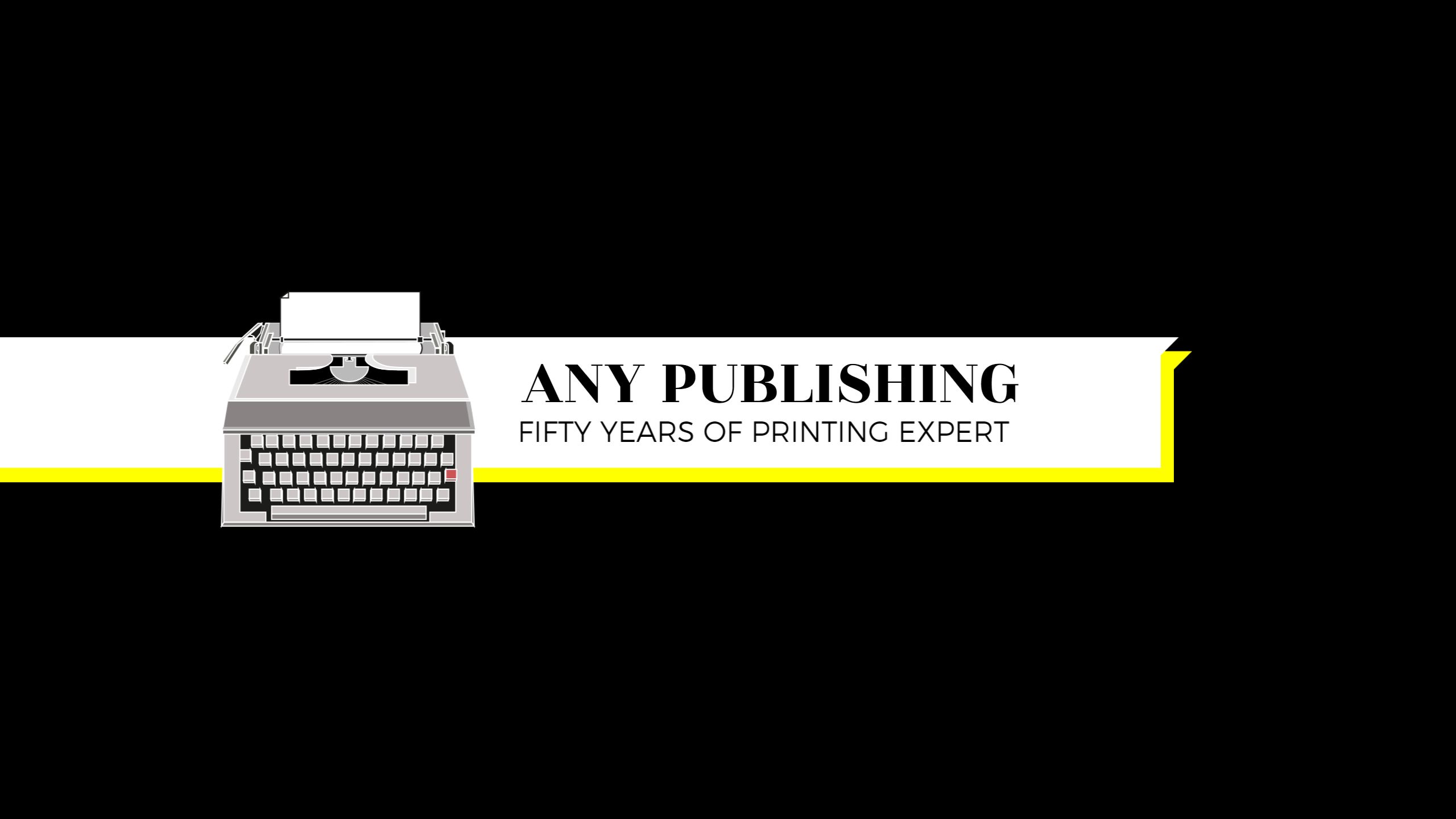 Classic Typewriter Design for Publishing YouTube Banner Template