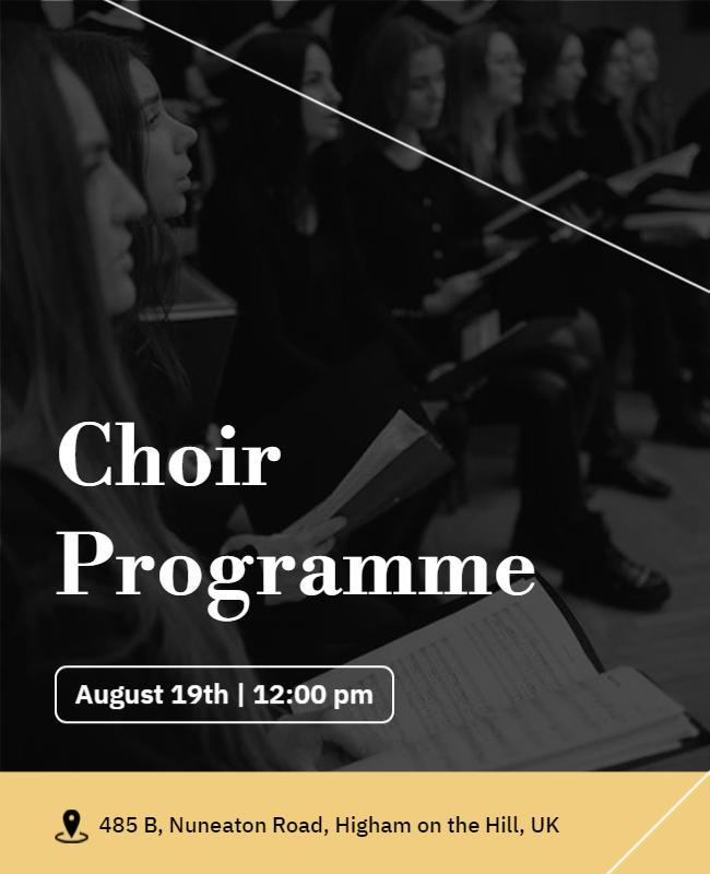 Classical Choir Performance Event Flyer Template