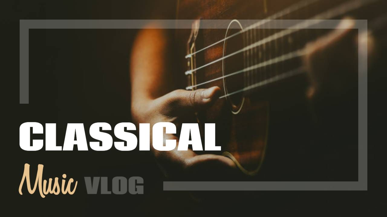 Classical Guitar Performance Music VLog YouTube Thumbnail Template
