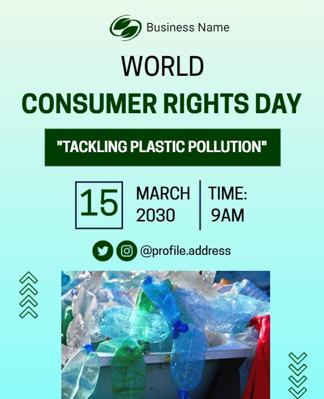 Clean Green Environmental Awareness Event Poster Template
