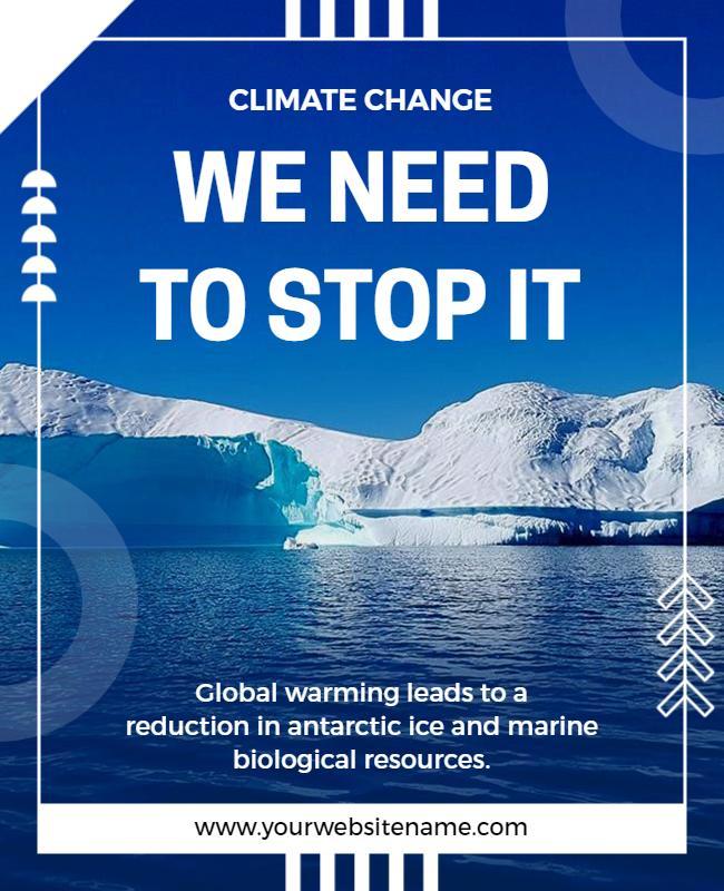 Climate Change Awareness and Action Flyer Template