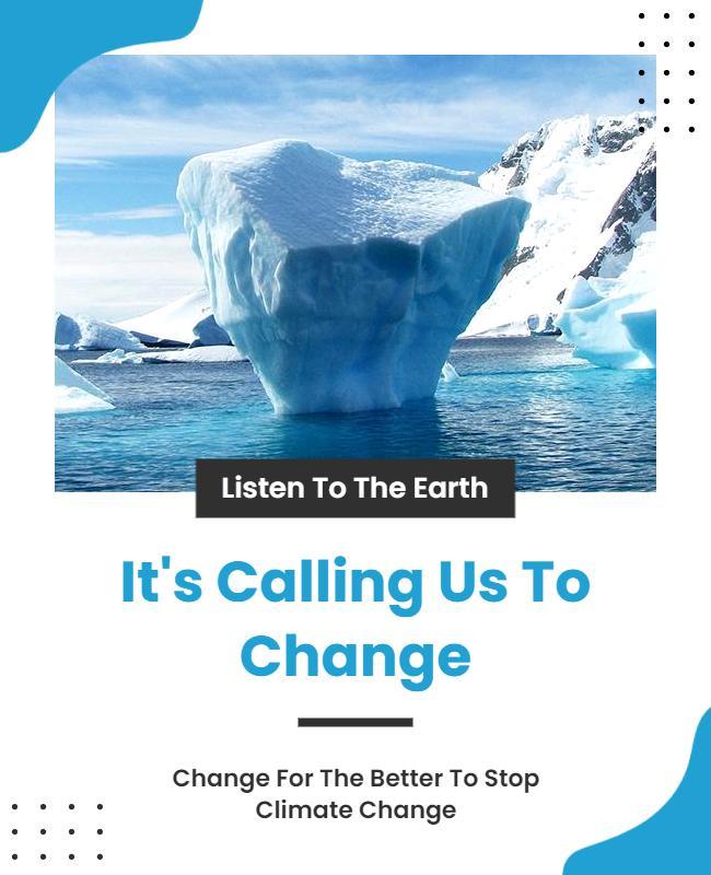 Climate Change Awareness Campaign Flyer Template