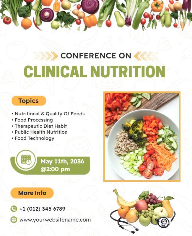 Clinical Nutrition Conference Event Flyer Template