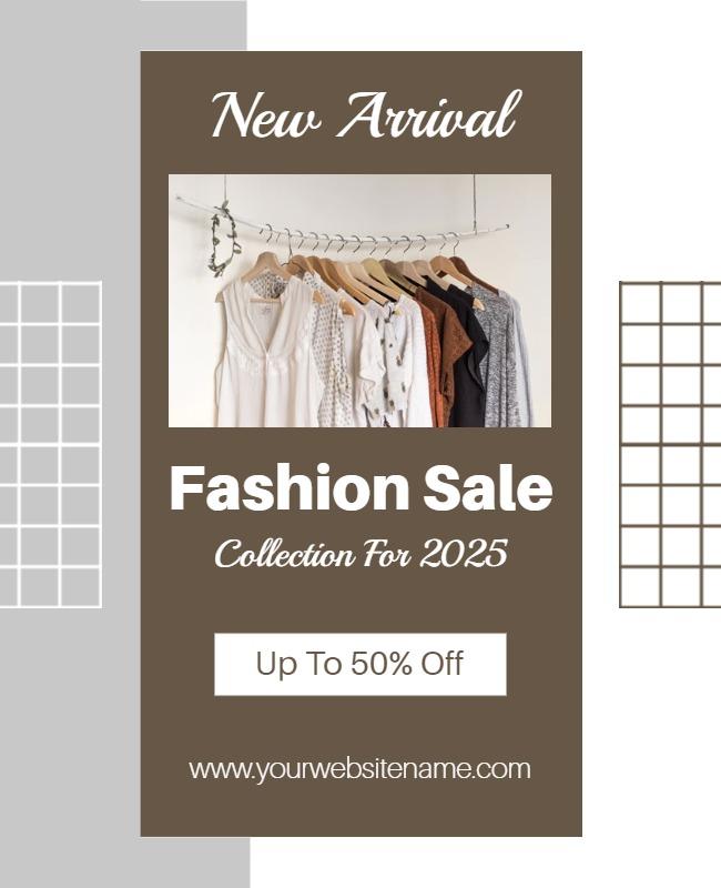 Clothing Store Fashion Sale Flyer Template