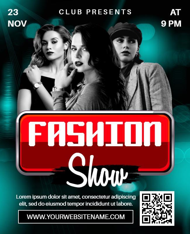 Club Fashion Show Event Flyer Template