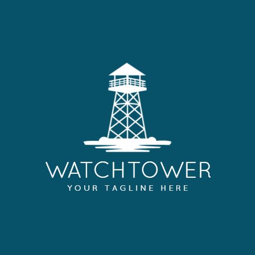Coastal Watchtower Design Symbolizing Business Growth Logo Template