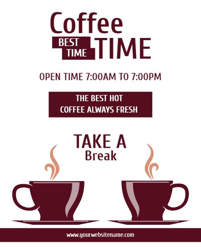 Coffee Break Promotion Flyer Template