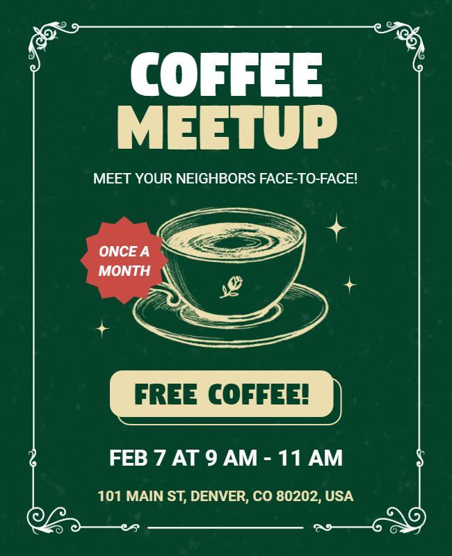 Coffee Meetup Flyer Template