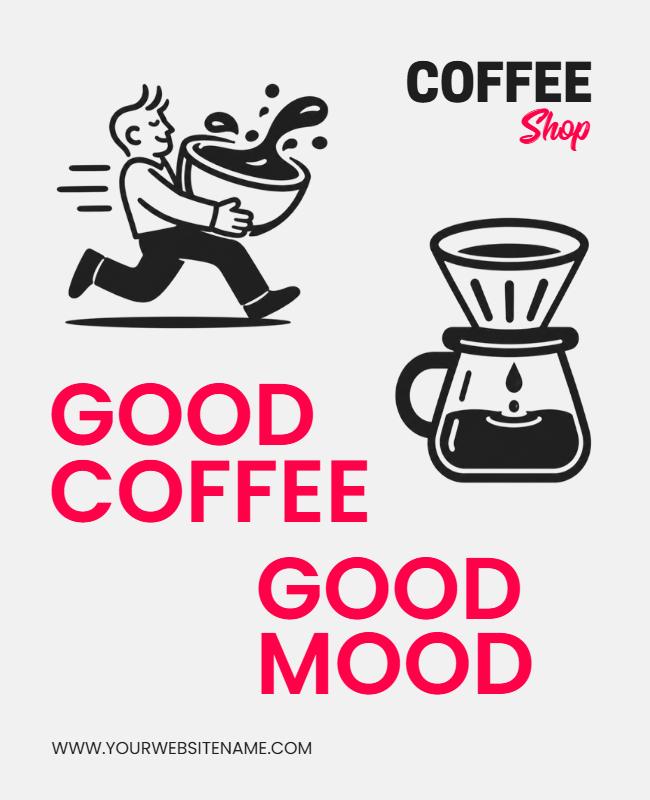 Coffee Shop Promotional Poster Template