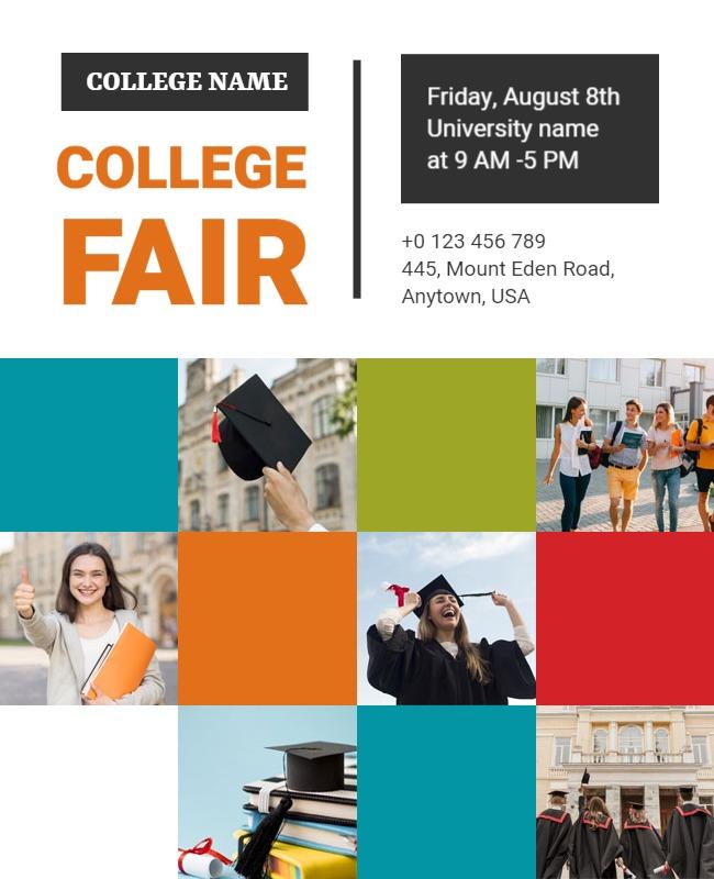 College Education Fair Event Flyer Template