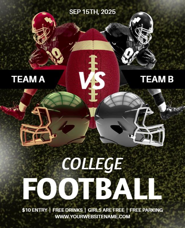 College Football Flyer Template