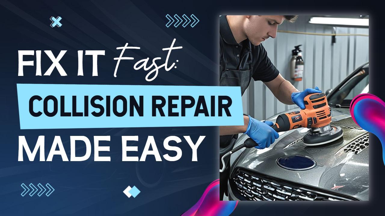 Collision Repair Techniques Made Easy Car YouTube Thumbnail Template