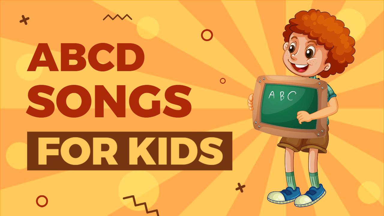 Colorful ABC Songs Kids Learning Trending YouTube Thumbnail Template