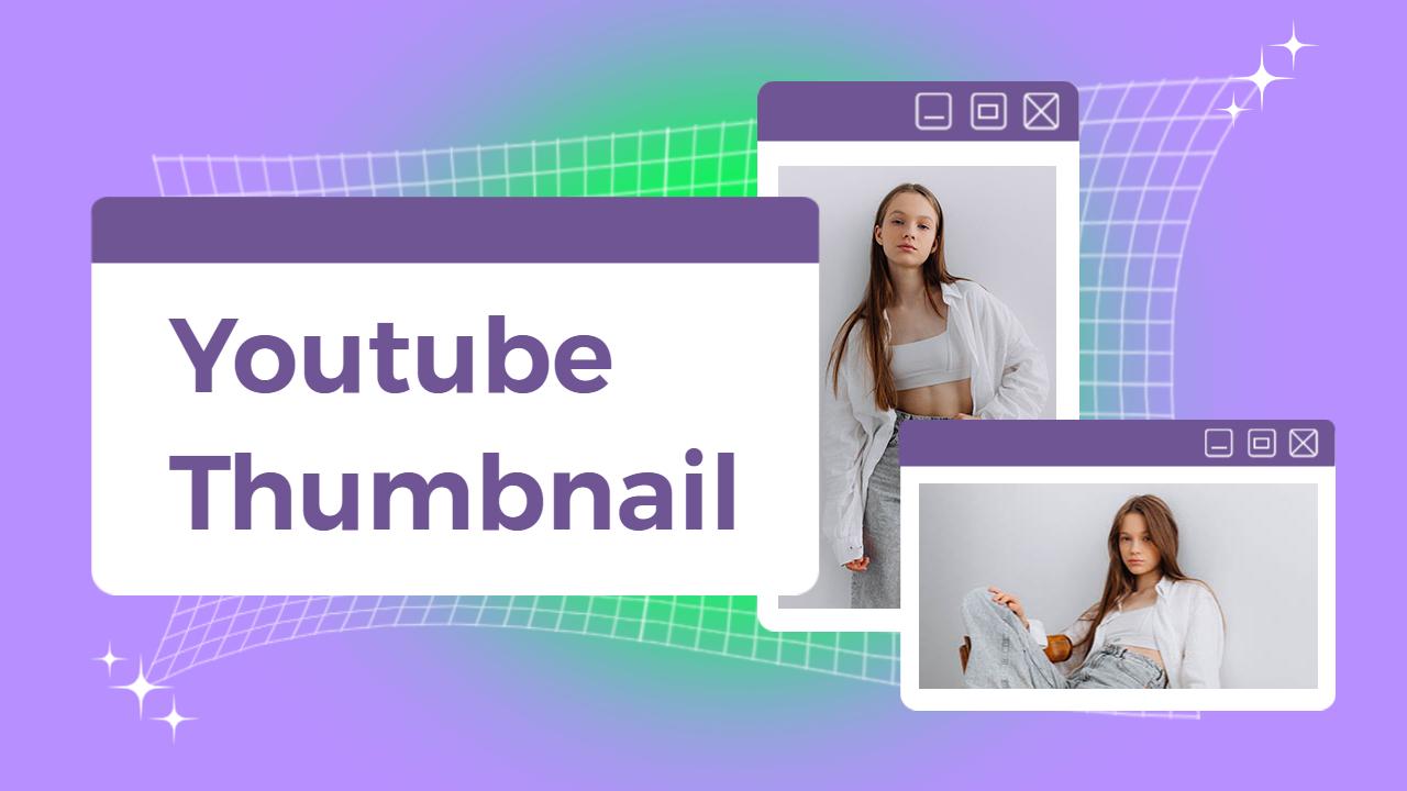 Colorful Abstract Art Design YouTube Thumbnail Template