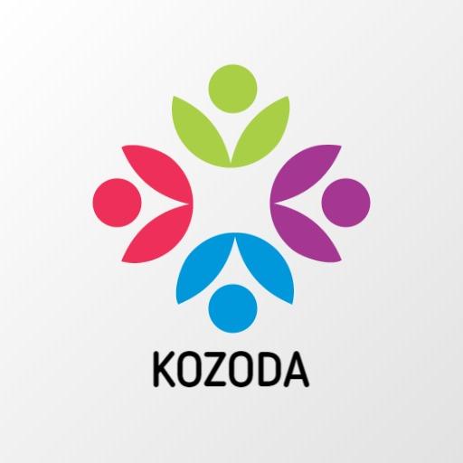 Colorful Abstract Figures Representing Community Support NGO Services Logo Template