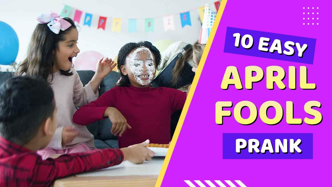 Colorful April Fools Day Prank Ideas YouTube Thumbnail Template