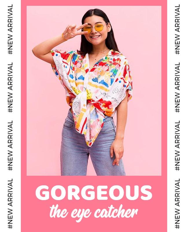 Colorful Artistic Fashion Statement Poster Template