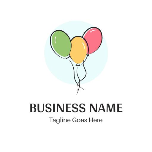 Colorful Balloon Design for Celebratory Events Logo Template