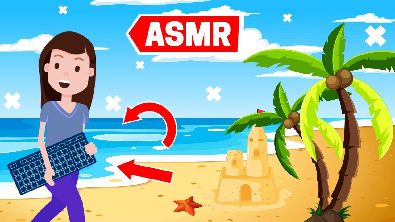 Colorful Beach ASMR Fun Adventure Trending YouTube Thumbnail Template