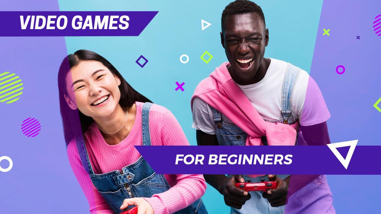 Colorful Beginners Gaming Experience YouTube Thumbnail Template